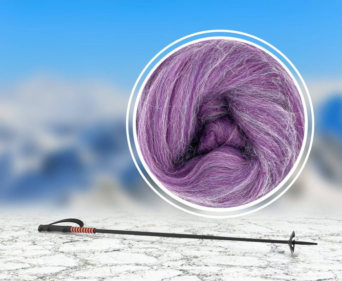 Lontwol - Alpaca/Merino Monte Viso Purple