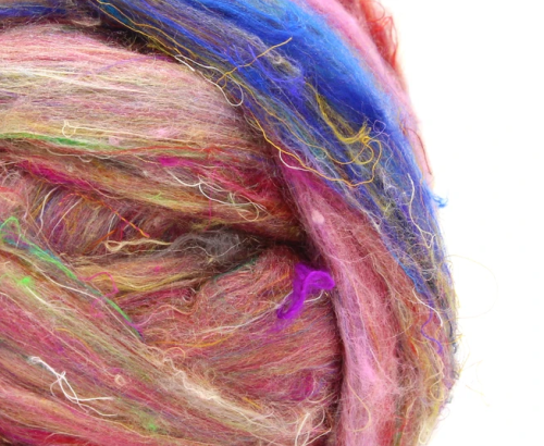 Lontwol - SARI SILK MADRI GRAS