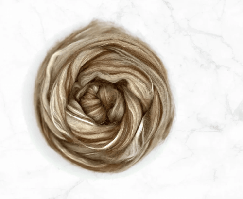 Lontwol - Merino-Alpaca-Camel-Moerbij zijde